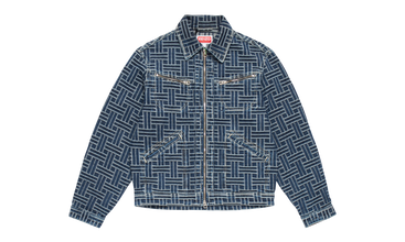 KENZO TUCKER DENIM JACKET WAEVE BLUE 
