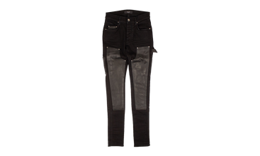 Denim Leather Workman Pants 