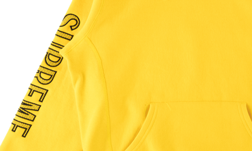Sleeve Embroidery Hooded Sweatshirt 