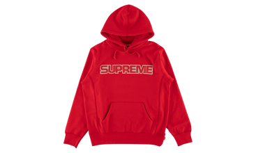 Perforated Leather Hooded Sweatshirt 