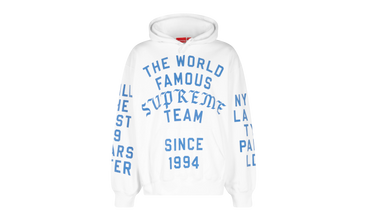 Supreme Team Flocked Hooded Sweatshirt 