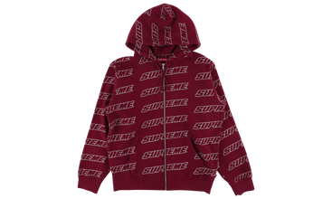Repeat Zip Up Hooded Sweatshirt 
