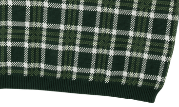 Plaid Knit Polo 