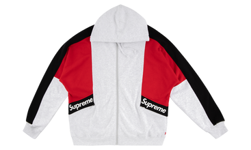 Color Blocked Zip Up Hoodie 