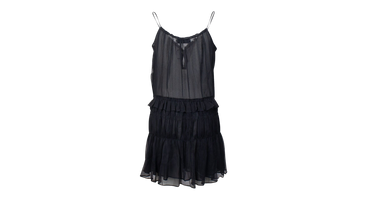 Crinkle Chiffon Slip Dress 