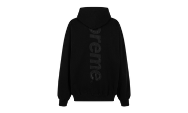 Satin Appliqué Hooded Sweatshirt 