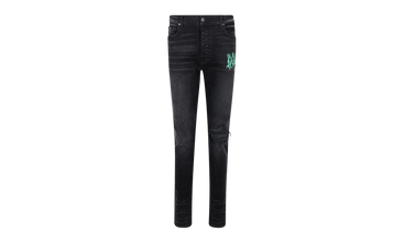 WATERCOLOR LOGO JEAN Aged Straight-Fit Jeans 