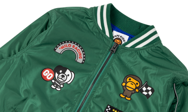 Baby Milo Racing Team Emblem Print Jacket 