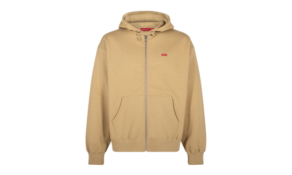 Small Box Zip Up Hooded Sweatshirt "FW24 - Dark Tan"