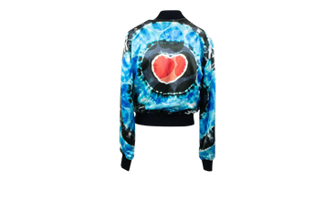 Hearts Tie Dye Bomber Jacket 