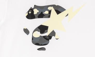 City Camo Ape Face On Bapesta Tee
