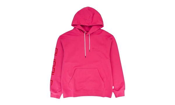 FRENCH TERRY PULLOVER HOODY - WORDMARK HOT PINK "Pink"