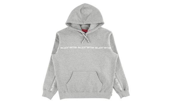 Text Stripe Hooded Sweatshirt "FW 18"
