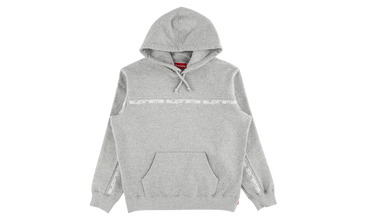 Text Stripe Hooded Sweatshirt 