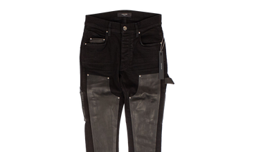 DENIM LEATHER WORKMAN PANT 