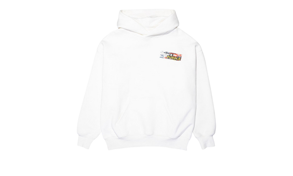 HWT FLEECE PO HOODY "White"
