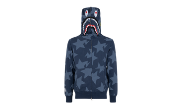Sta Pattern Shark Full Zip Hoodie