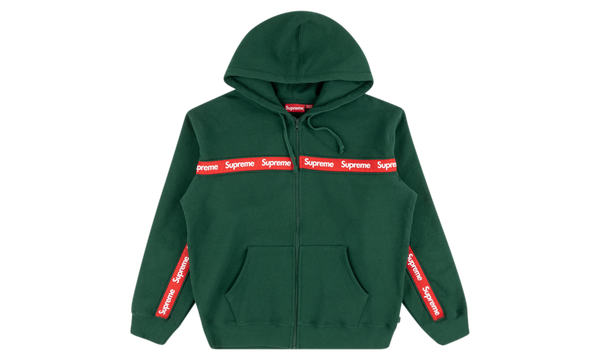 Text Stripe Zip Up Hoodie "FW 19"