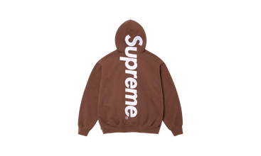 SATIN APPLIQUÉ HOODED SWEATSHIRT 