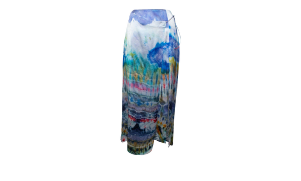 Tie Dye Wrap Skirt "Multicolored"