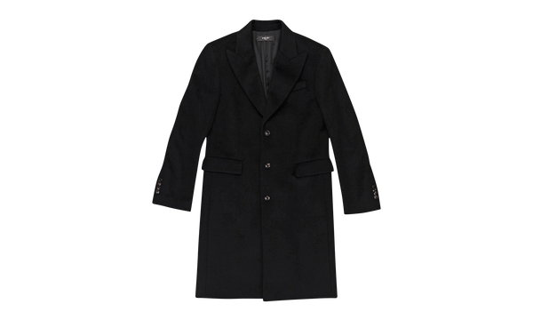 Lapel Classic Long Buttondown Cashmere Coat "Black"