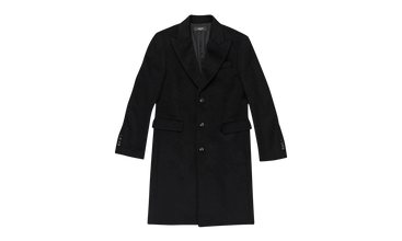 Lapel Classic Long Buttondown Cashmere Coat 