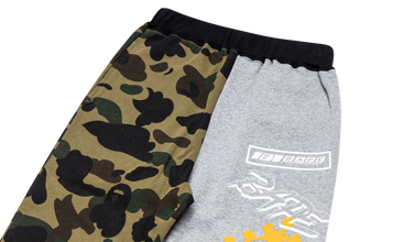 1st Camo Bape Team Emblem Print Sweatpants 