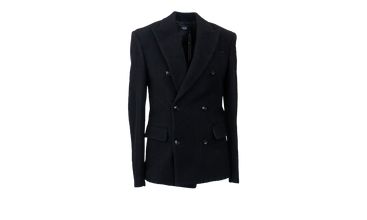 Boiled Wool Double-Breasted Jacket 