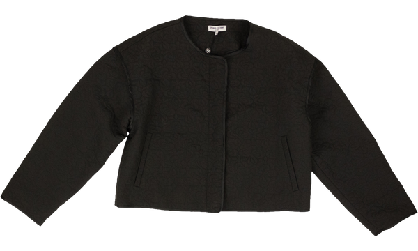 SOLID QUILTED JACKET "Black"