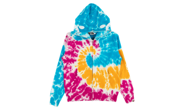 Tie Dye Shark Wide Full Zip Hoodie