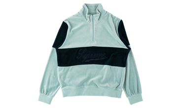 Velour Half Zip Pullover 