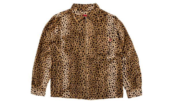 Cheetah Pile Zip Shirt