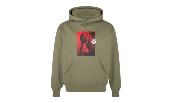 Kate Moss Hooded Sweatshirt "FW 24 Light Olive"