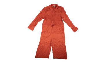 Zip Front Long Sleeve Jumpsuit 