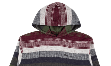 Knit Stripe Hooded L/S Top 