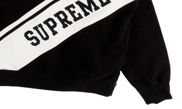Diagonal Hooded Sweatshirt 