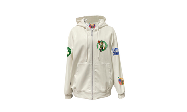 Boston Celtics Lightweight Vegan Zip Up Hooded Jacket 
