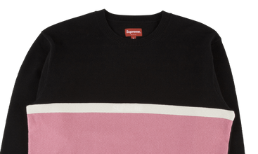 Split Pique Crewneck 