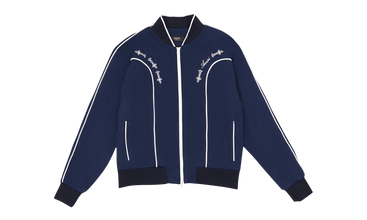 White Piped Track Jacket 