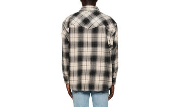 Wordmark Plaid Western Shirt 'Brown' 