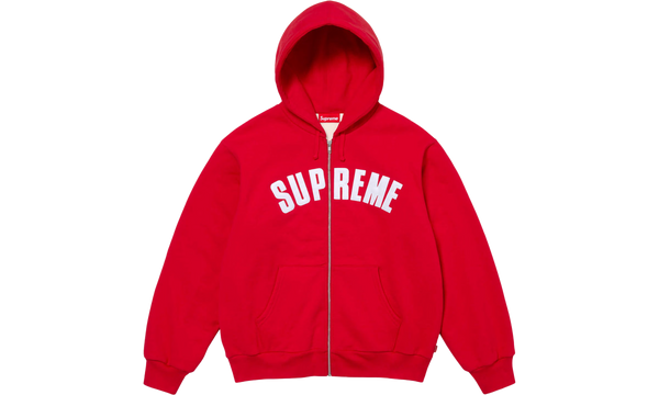 Arc Thermal Zip Up Hooded Sweatshirt "FW 24 - Red"