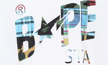 Patchwork Bape Sta Logo Tee