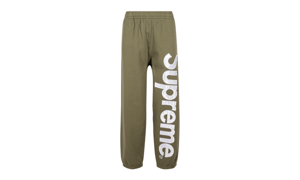 Satin Appliqué Sweatpant "FW23 - Light Olive"