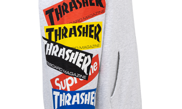 Thrasher Multi Logo Zip Up Hoo 