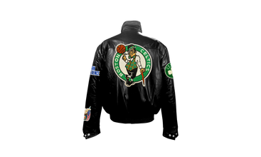 Boston Celtics Full Leather Puffer Jacket 