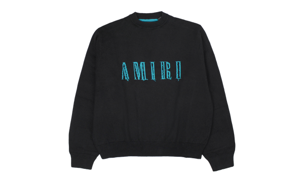 STITCH AMIRI LOGO HOODIE "Black"