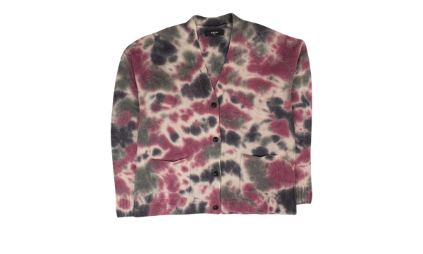 Tie Dye Cashmere Cardigan "Multi (Rainbow)"