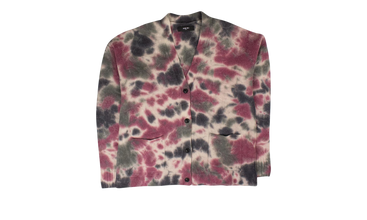 Tie Dye Cashmere Cardigan 