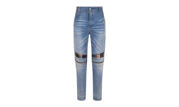 MX2 PLAID Straight-Fit Jeans 