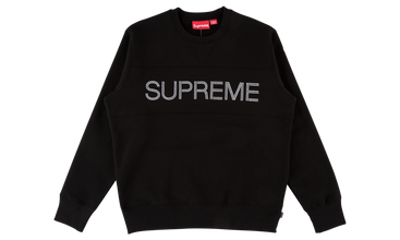 Zig Zag Stitch Panel Crewneck 